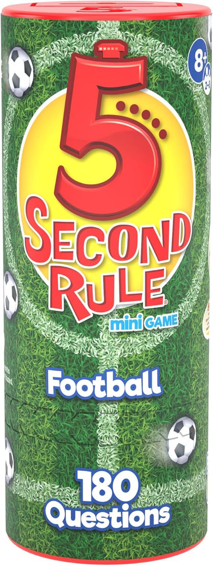 PlayMonster 5 Second Rule Mini - Football Edition | Test Your Quickfire Football Knowledge! | Football Gifts for Boys | For 2 or More Players Ages 8+