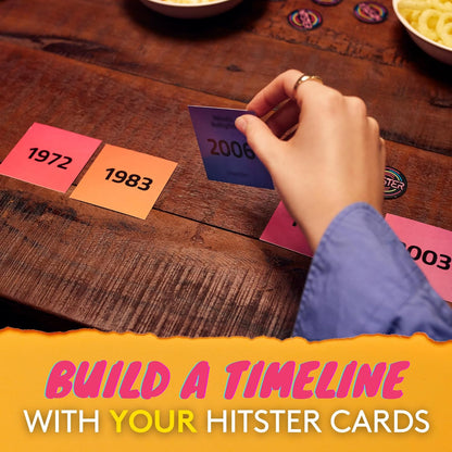 Hitster Guilty Pleasures - The Music Party Board, Card & Quiz Game for Your Most Loved & Cheesy Tunes - 300+ New Songs - Guess the Song, Year & Artist - Adult & Family Games, 2-10 Players - Jumbo (UK