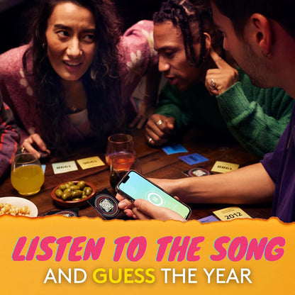 Hitster Guilty Pleasures - The Music Party Board, Card & Quiz Game for Your Most Loved & Cheesy Tunes - 300+ New Songs - Guess the Song, Year & Artist - Adult & Family Games, 2-10 Players - Jumbo (UK
