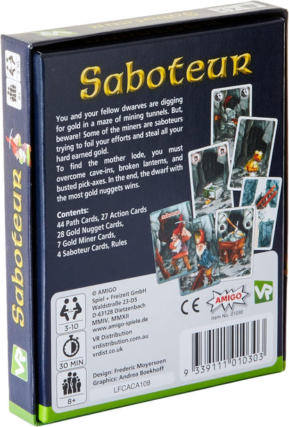 Amigo Games Saboteur - The Card Game Multicolor, 63390, for 8 years +