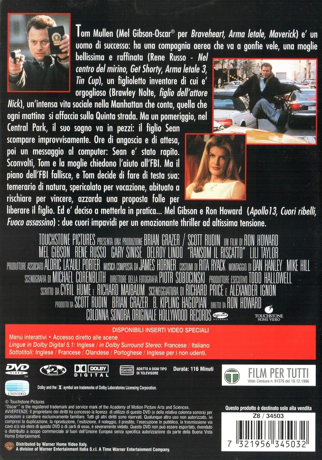 Ransom. Il riscatto (1996) DVD