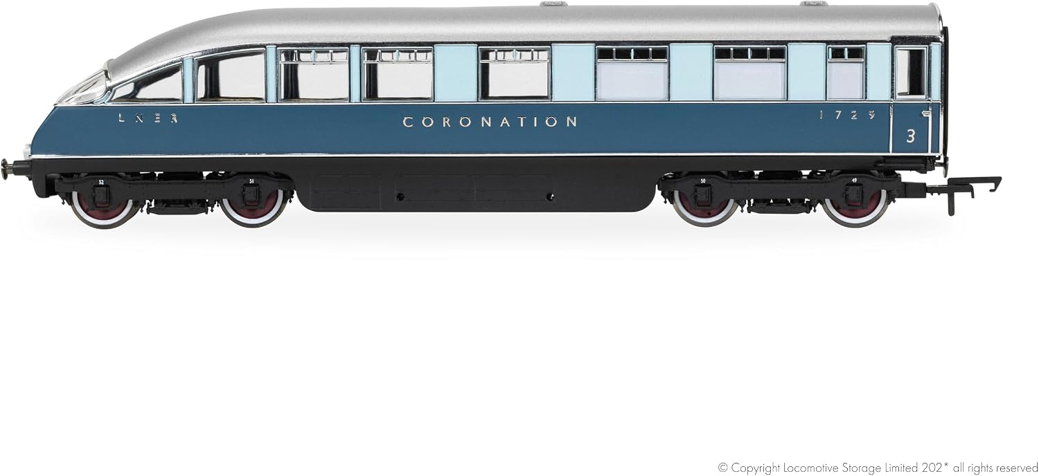 Hornby R40481 The OneOne Collection LNER Coronation Observation Car 1729 Railway Rolling Stock