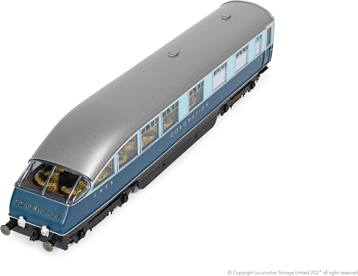 Hornby R40481 The OneOne Collection LNER Coronation Observation Car 1729 Railway Rolling Stock