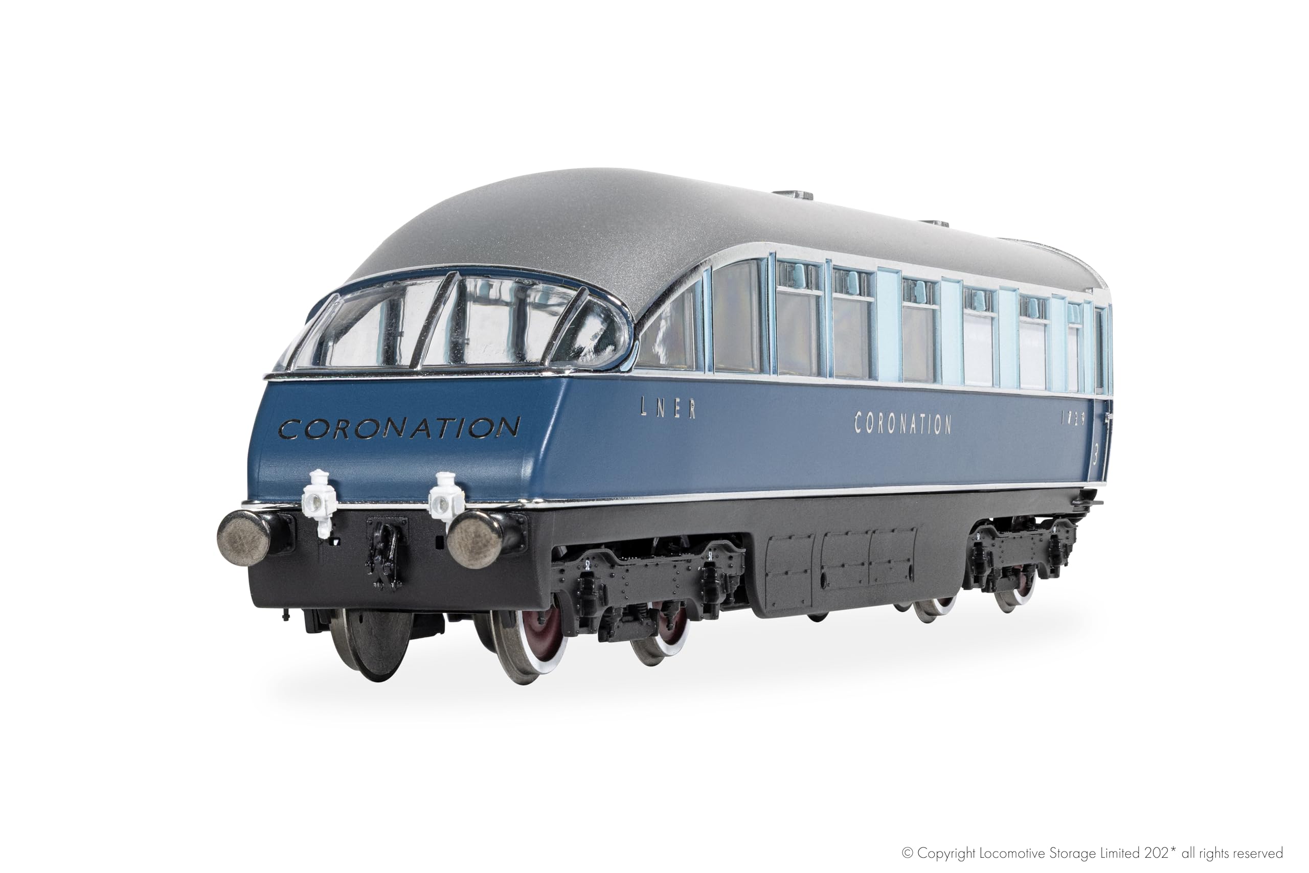 Hornby R40481 The OneOne Collection LNER Coronation Observation Car 1729 Railway Rolling Stock