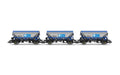 Hornby TT:120 TT6049 CDA Hopper, ECC, No.375081, 375043, 375018, Triple Pack Wagons Model Railway