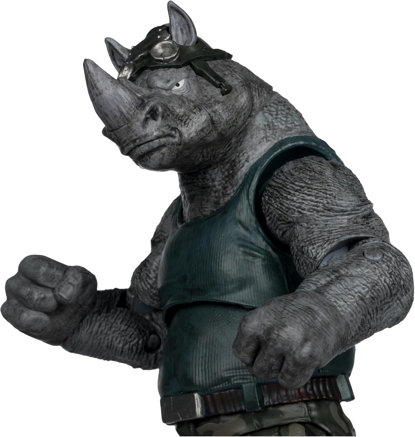 McFarlane Teenage Mutant Ninja Turtles (Page Punchers) Rocksteady 5in Action Figure with Comic Toys