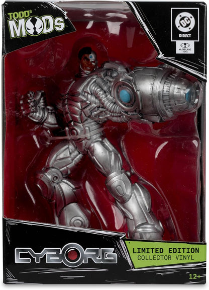 McFarlane DC Direct Cyborg Limited Edition Collector Vinyl (Todd's Mods) 4.5in Scale Posed Figure Toys