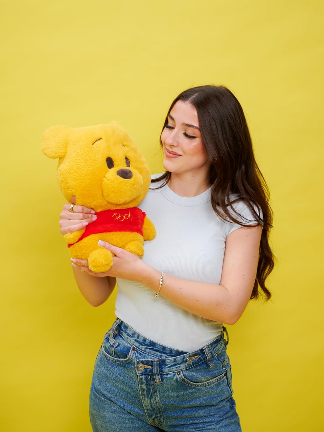 Simba official Disney Huggables Pooh 35cm Plush hugging cushion for kids gift, birthday