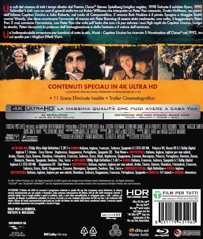 Hook - Capitan Uncino - I Magnifici 4Kult (4K +Br )