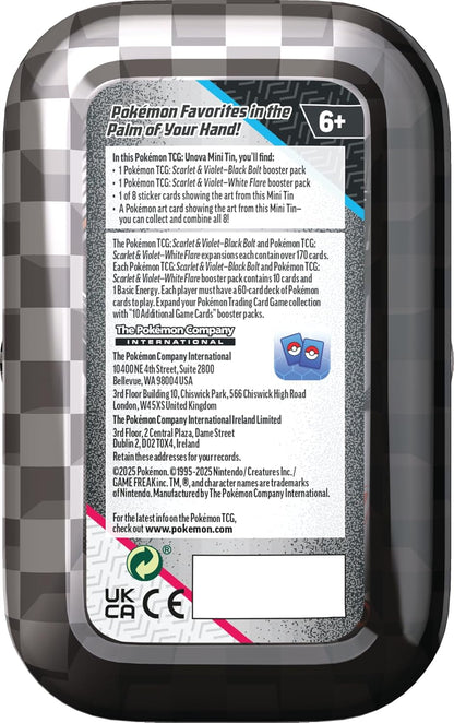 Pokémon TCG: Unova Mini Tin – Eelektross & Galvantula (2 Booster Packs & 1 Sticker Card