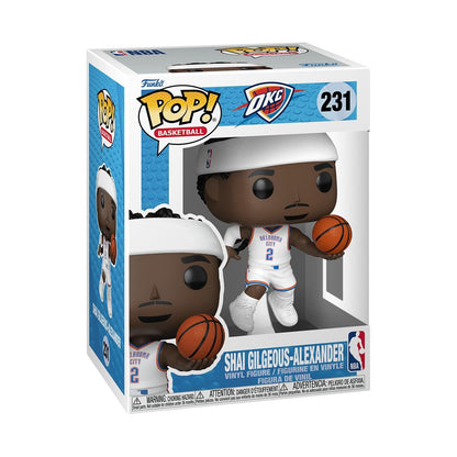 Funko Pop! NBA: Thunder - Shai Gilgeous-Alexander - SG-A - (Home) - NBA Players - Collectable Vinyl Figure - Gift Idea - Official Merchandise - Toys for Kids & Adults - Sports Fans