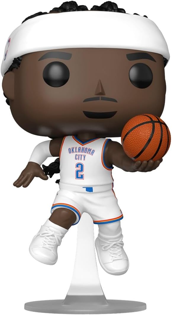 Funko Pop! NBA: Thunder - Shai Gilgeous-Alexander - SG-A - (Home) - NBA Players - Collectable Vinyl Figure - Gift Idea - Official Merchandise - Toys for Kids & Adults - Sports Fans