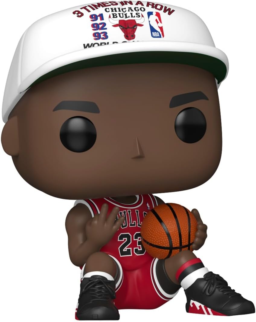 Funko POP! NBA: Chicago Bulls - Michael Jordan - 3 in a Row - Collectable Vinyl Figure - Gift Idea - Official Merchandise - Toys For Kids & Adults - Model Figure for Collectors and Display