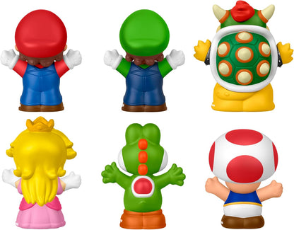 Fisher-Price Little People My Mario 6-delige figuurset met personages voor jonge kinderen vanaf 18 maanden, JHG63