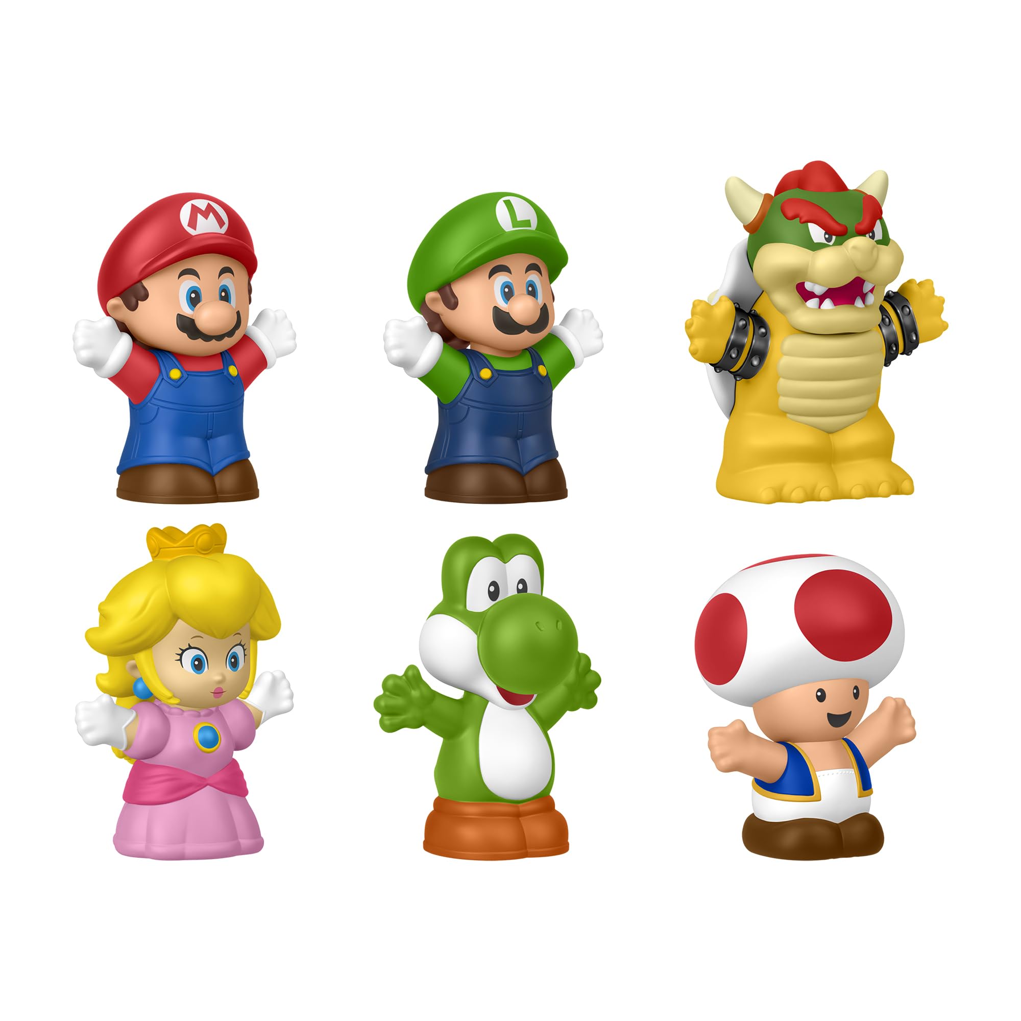 Fisher-Price Little People My Mario 6-delige figuurset met personages voor jonge kinderen vanaf 18 maanden, JHG63