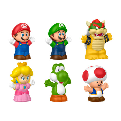 Fisher-Price Little People My Mario 6-delige figuurset met personages voor jonge kinderen vanaf 18 maanden, JHG63