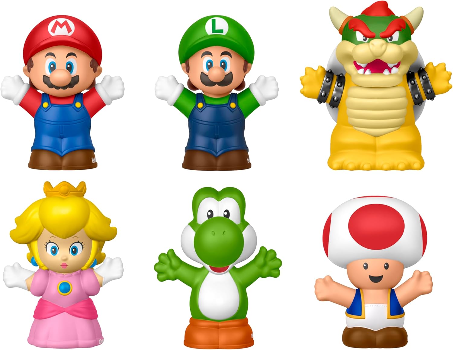 Fisher-Price Little People My Mario 6-delige figuurset met personages voor jonge kinderen vanaf 18 maanden, JHG63