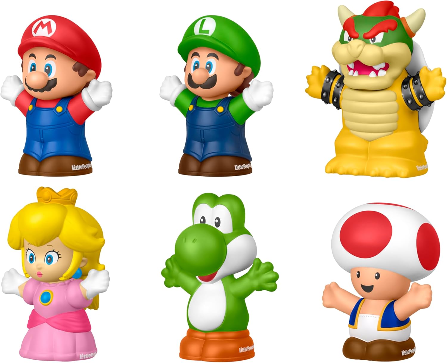 Fisher-Price Little People My Mario 6-delige figuurset met personages voor jonge kinderen vanaf 18 maanden, JHG63