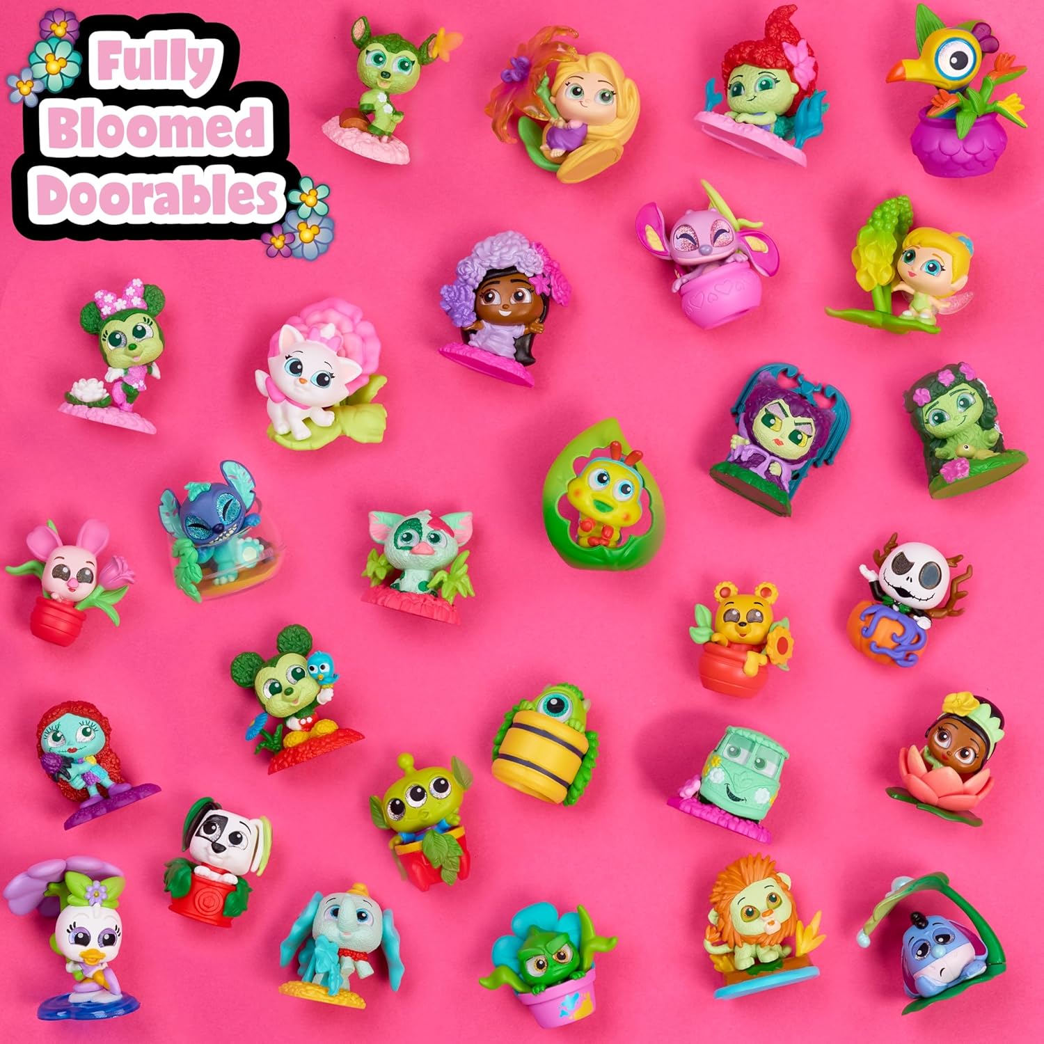 Disney Doorables In Full Bloom Multi Peek Series 15 - Mystery Floral Themed Mini Figures, Assemble and Display, Collectible Disney Surprise Toy, For Collectors, Fans, Tweens & Kids 5 Up