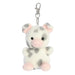 AURORA 34052, Palm Pals Piggles Spotted Piglet Clip-On, 10cm, Soft Toy, White
