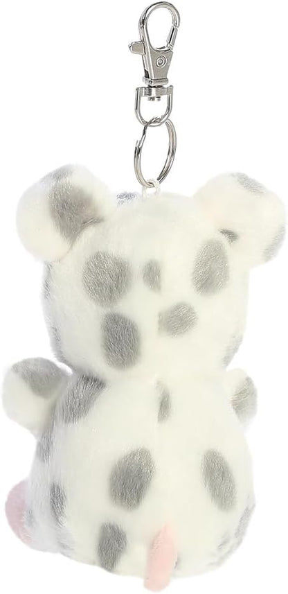 AURORA 34052, Palm Pals Piggles Spotted Piglet Clip-On, 10cm, Soft Toy, White