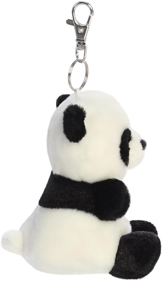 AURORA 34057, Palm Pals Bamboo Panda Clip-On, 10cm, Soft Toy, White & Black