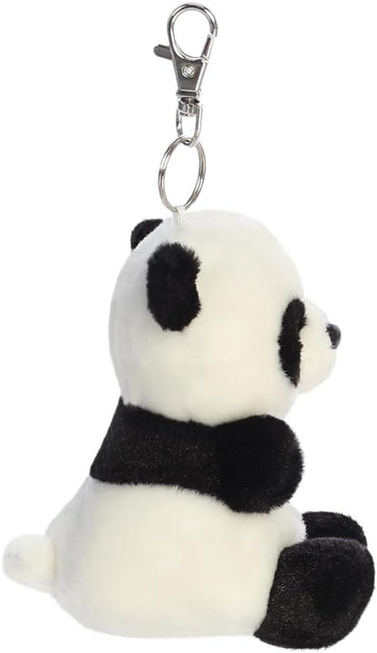 AURORA 34057, Palm Pals Bamboo Panda Clip-On, 10cm, Soft Toy, White & Black