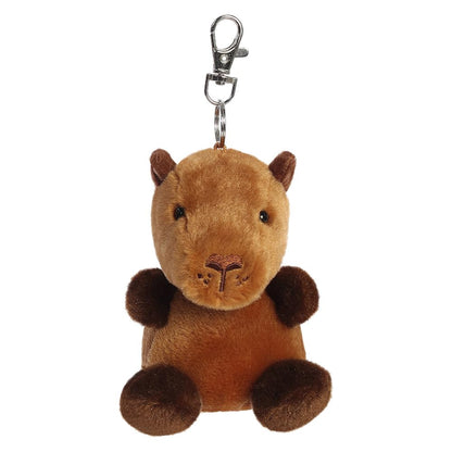 AURORA 34099, Palm Pals Sid Capybara Clip-On, 10cm, Soft Toy, Brown