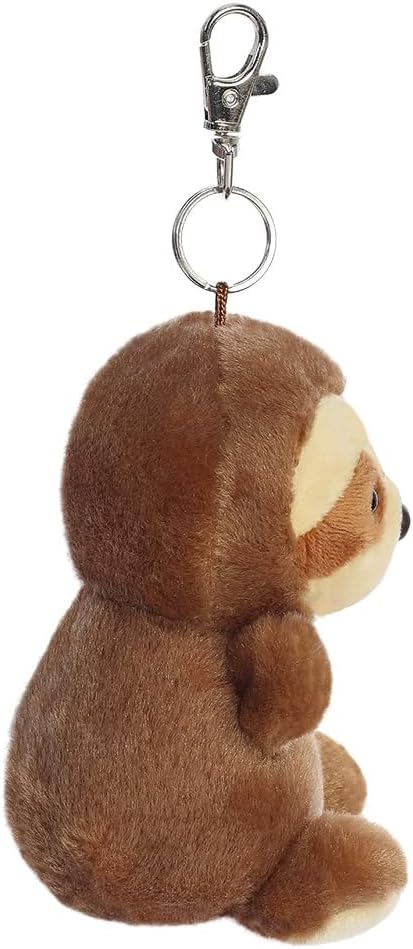 AURORA, 34118, Palm Pals Slomo Sloth Clip-On, 10cm, Soft Toy, Brown