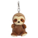 AURORA, 34118, Palm Pals Slomo Sloth Clip-On, 10cm, Soft Toy, Brown