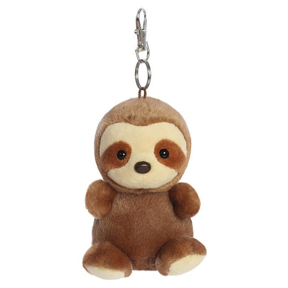 AURORA, 34118, Palm Pals Slomo Sloth Clip-On, 10cm, Soft Toy, Brown