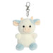 AURORA 34119, Palm Pals Skyla Blueberry Cow Clip-On, 10cm, Soft Toy, White