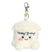 AURORA, 34147, Palm Pals Happy B’day Cake Clip-On, 10cm, Soft Toy, White