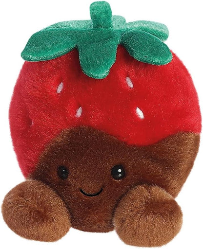 AURORA 77222, Palm Pals Valentino Chocolate Strawberry, 13cm, Soft Toy, Red & Brown
