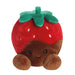 AURORA 77222, Palm Pals Valentino Chocolate Strawberry, 13cm, Soft Toy, Red & Brown