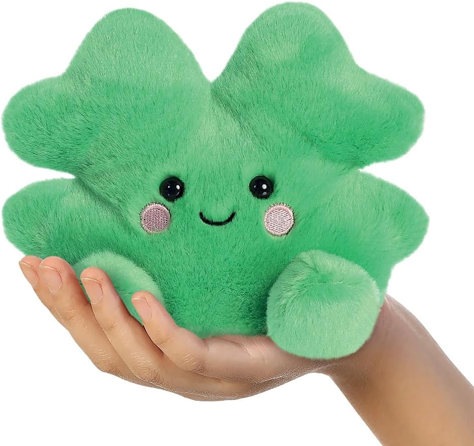 AURORA 77226, Palm Pals Chance Clover, 13cm, Soft Toy, Green