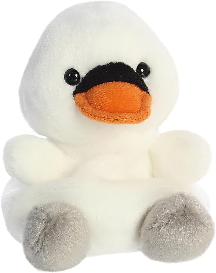 AURORA 82145, Palm Pals Alina Swan, 13cm, Soft Toy, White