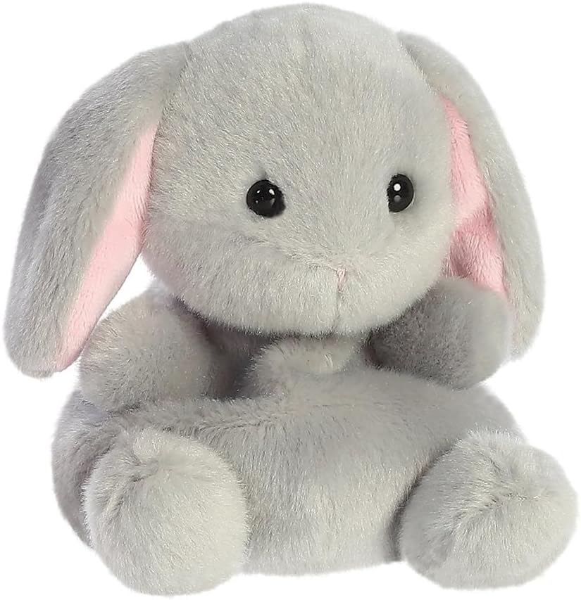 AURORA 82149, Palm Pals Pebbles Bunny, 13cm, Soft Toy, Grey