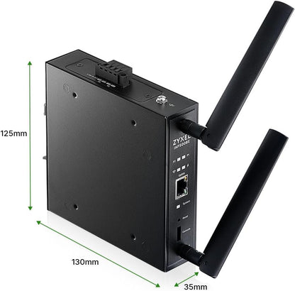 Zyxel WiFi 7 BE5000 Access Point Wireless | Design Industriale Robusto | 2,5 Gb 4-Stream Dual-Radio | Installazione Flessibile | App Nebula, Cloud, Controller o Standalone