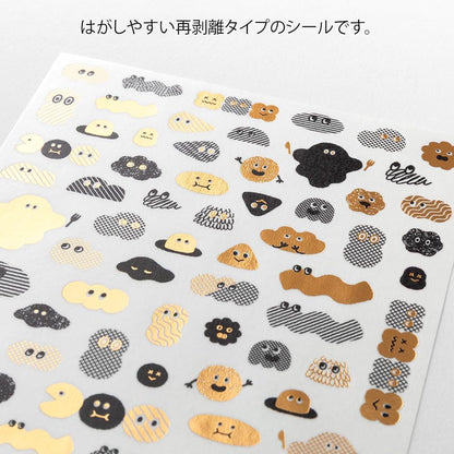 Midori 82708006 Seal Loose Log 1 Piece Camouflage Petite Monster Pattern