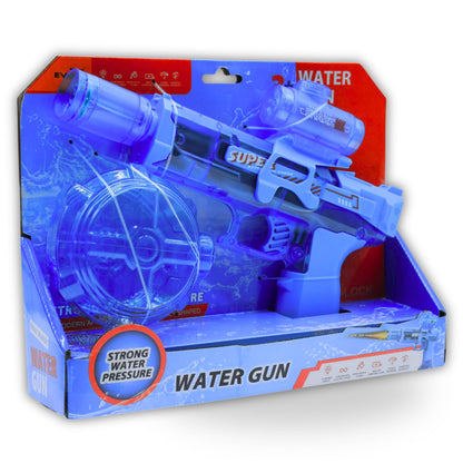 Evo-X Electric Water Gun, Rechargeable Light Up Aqua Blaster, Led Firing Effect, 320ml Tank, USB Charging, Kids Outdoor Summer Toys