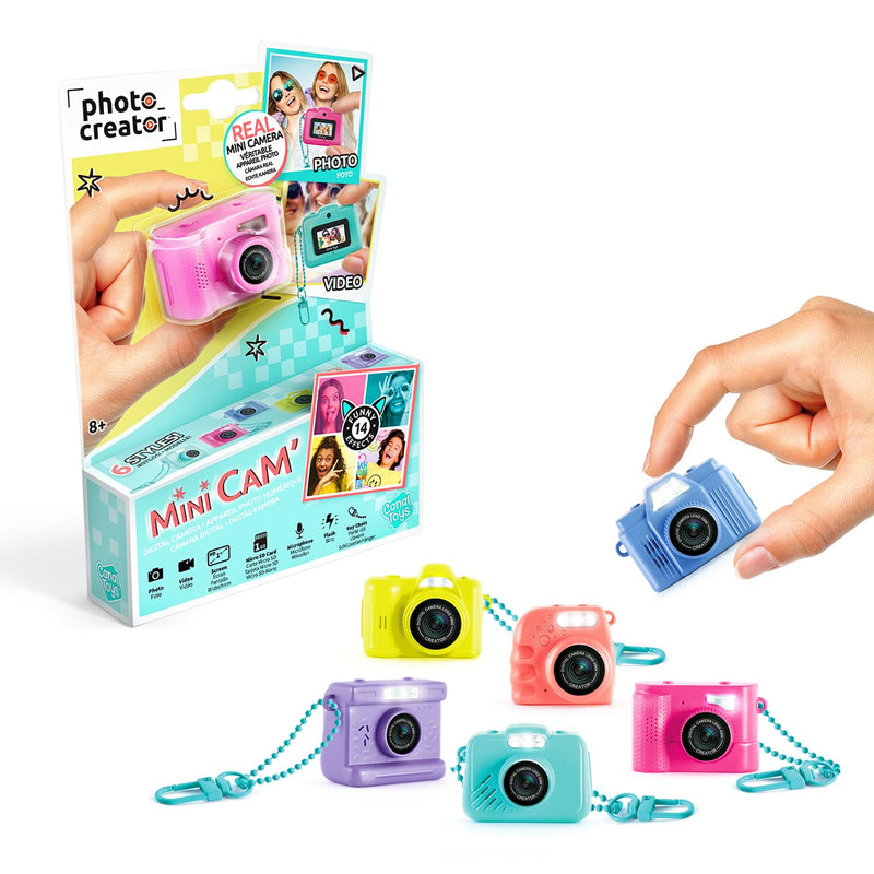 Canal Toys - Photo Creator - Mini Camera & Video Camera - Create Memories - 14 Filters - Flash + Microphone - Travel Size - Random Colour - Gift for Creative People - CLK 050
