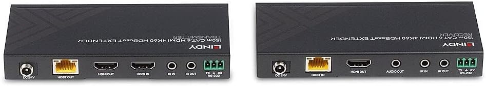 LINDY Extender HDBaseT Cat.6 HDMI 4K60, IR & RS-232, 150 m