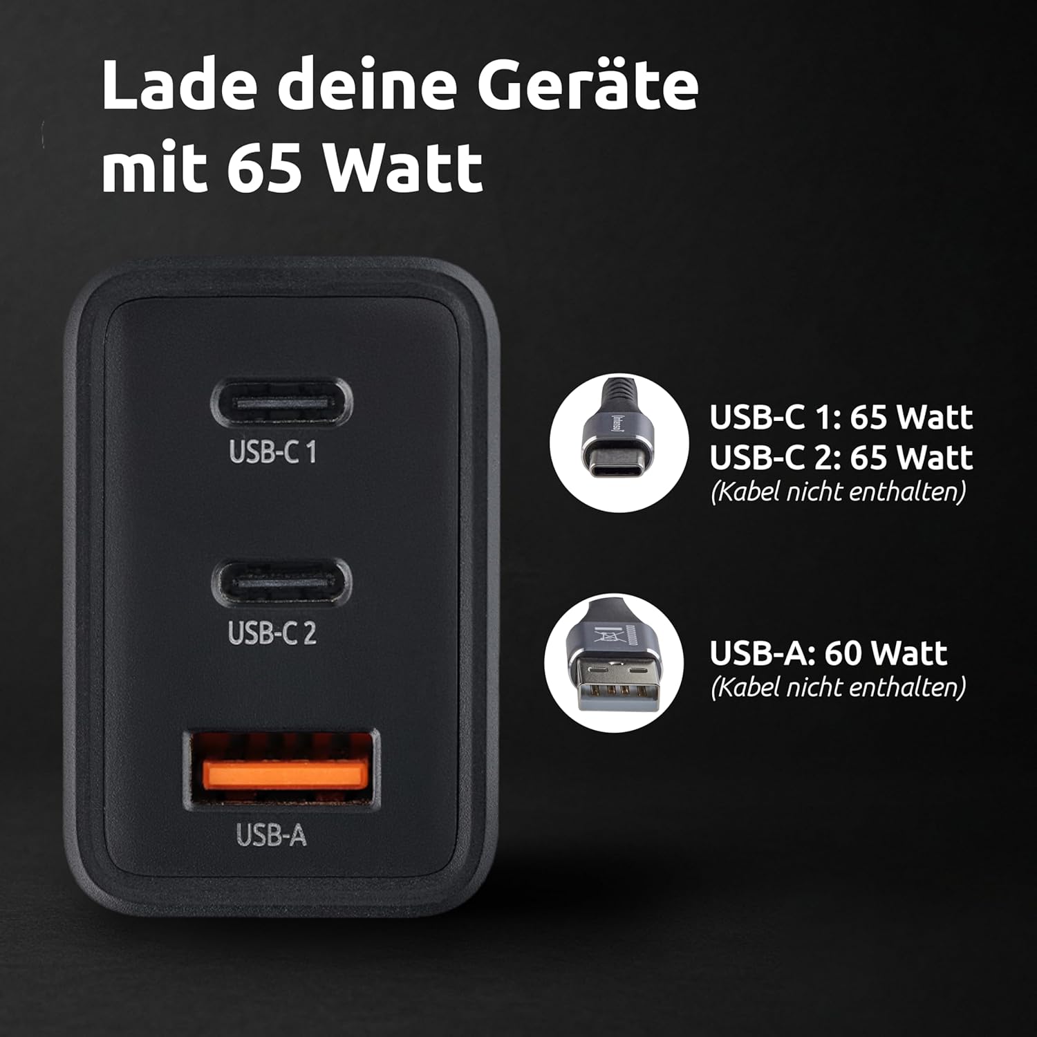 Intenso Power Adapter 1X Usb-A/2X Usb