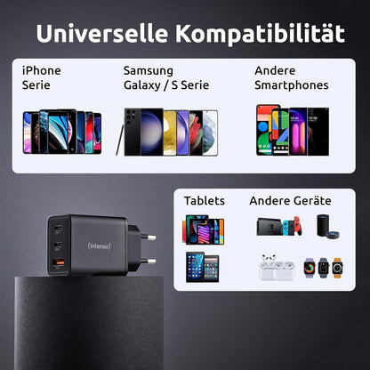 Intenso Power Adapter 1X Usb-A/2X Usb