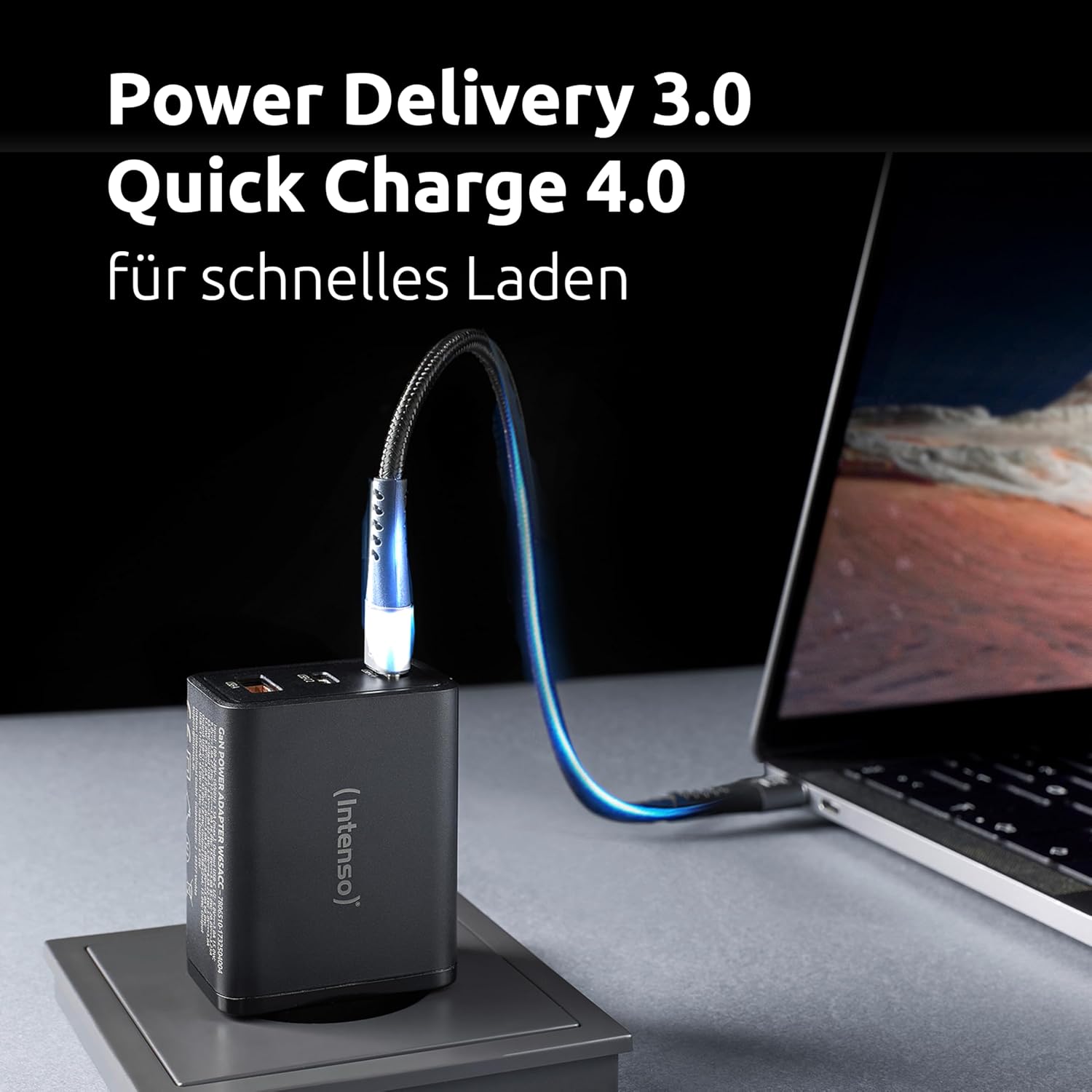 Intenso Power Adapter 1X Usb-A/2X Usb