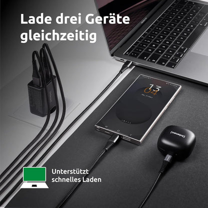 Intenso Power Adapter 1X Usb-A/2X Usb