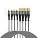 EFB-Elektronik USB-A auf USB-C Kabelset 60W QC 3A 0,5m+1m+2m+3m grau Goldkontakte Textilmantel