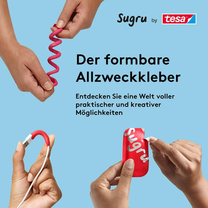 tesa Sugru formbar Allzwckkleb 3er schw.