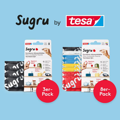 tesa Sugru formbar Allzwckkleb 3er schw.